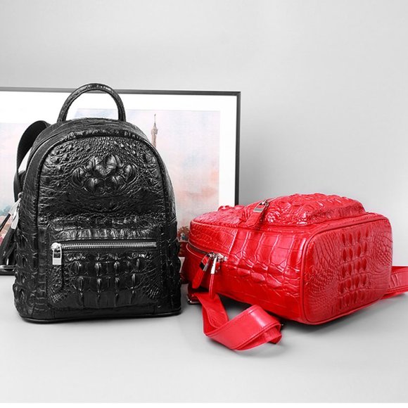 Leather Backpack Large Capacity Travel Bag